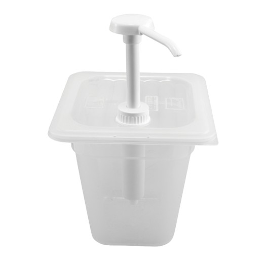 ΔΟΧΕΙΟ PP GN1/6-20cm ΜΕ ΤΡΥΠΑ ΓΙΑ ΤΡΟΜΠΑ