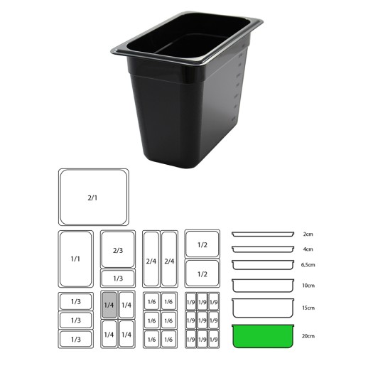 ΔΟΧΕΙΟ PC GN1/4-20hcm