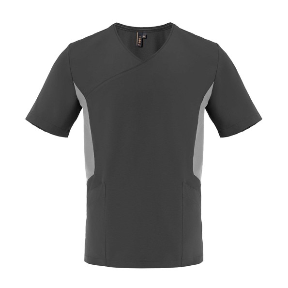 ΜΠΛΟΥΖΑ UNISEX GUSTO ΜΑΥΡΟ-ΓΚΡΙ SMALL
